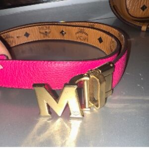 MCM reversible Pink/Brown Belt